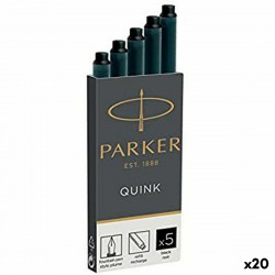 recharge d’encre de stylo plume parker quink 20 unités