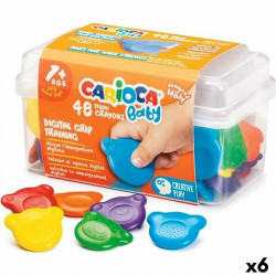 crayons gras de couleur carioca teddy 48 pièces multicouleur