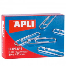 clips apli n 4 50 mm silver 10 units