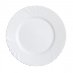 assiette à dessert luminarc cadix blanc verre 19 cm