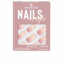 false nails essence nails in style self-adhesives reusable n 16 café au lait 12 units