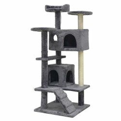 scratching post for cats suzi grey 50 x 50 x 125 cm