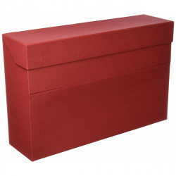 boîte pour archives elba rouge din a4