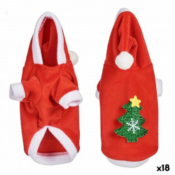 dog costume s father christmas red 18 units