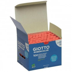 chalks giotto robercolor red 100 pieces