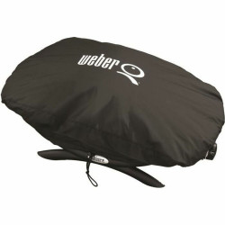 protective cover for barbecue weber q 1000 series premium black polyester
