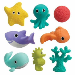 bath toys infantino 8 pieces