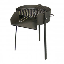 barbecue à charbon sur pied imex el zorro grill ronde noir 60 x 75 cm