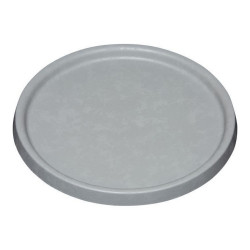 flower pot dish poétic element circular plastic 38 cm grey