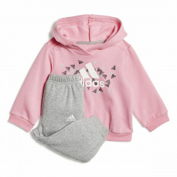 Baby's Tracksuit Adidas Badge of Sport Pink Grey
