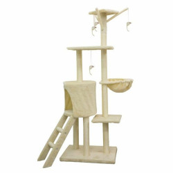 scratching post for cats jipsy 79 x 34 x 138 cm beige