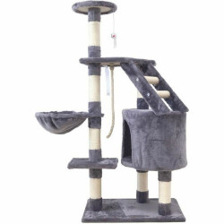 scratching post for cats marie 40 x 55 x 120 cm grey