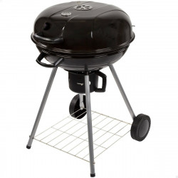 Coal Barbecue with Wheels Aktive Black 57 x 86 x 57 cm