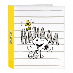 ring binder snoopy friends forever white yellow a4 40 mm