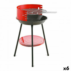 barbecue algon red grill 36 x 36 x 55 cm