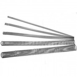 binding spirals dhp 100 units black a4 metal 16 mm