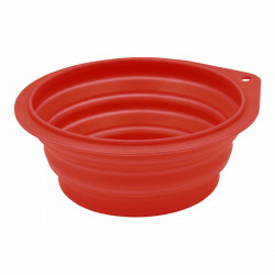folding pet bowl nayeco red silicone 500 ml