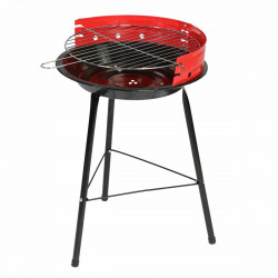 barbecue nero rosso 34 x 34 x 55 cm