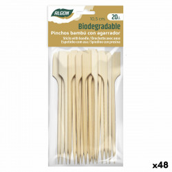 bamboo toothpicks algon 10 5 cm set 20 pieces 48 units