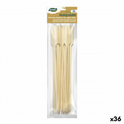 bamboo toothpicks algon 24 cm set 20 pieces 36 units