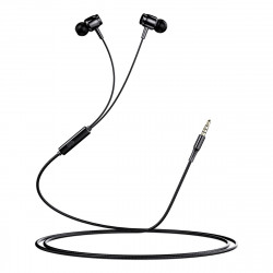 headphones with microphone contact black