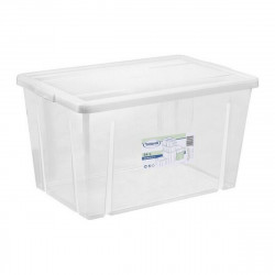 storage box with lid tontarelli 54 l transparent 59 x 39 x 33 cm