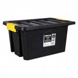 storage box with lid brico 40 l black