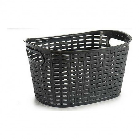 basket grey brown white plastic