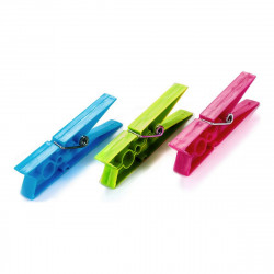 clamps blue pink green plastic