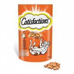 comida para gato catisfactions snack frango 60 g