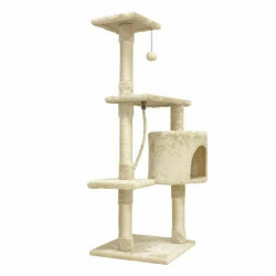 scratching post for cats paloma 40 x 40 x 114 cm beige