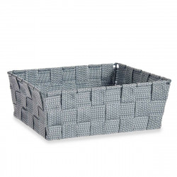 basket braiding grey cloth 20 x 8 x 24 cm