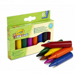 coloured crayons crayola jumbo plastic 8 pieces