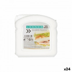 Sandwich Box Transparent Plastic 12 x 4 x 12 cm (24 Units)