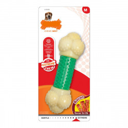 dog chewing toy nylabone extreme chew double action bacon mint 2-in-1 rubber size xl nylon