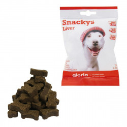 dog snack gloria display snackys liver 30 x 75 g