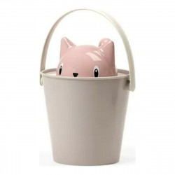 bucket container united pets cat food pink grey 20 x 28 cm