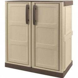 cupboard tood grey beige resin 70 x 39 x 85 5 cm