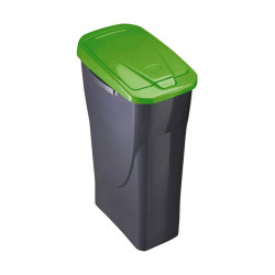 rubbish bin mondex green black green polypropylene plastic 15 l