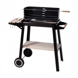 coal barbecue with wheels 54 x 34 x 6.5 cm
