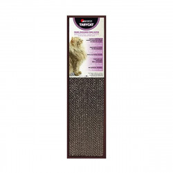 scratching post for cats nayeco taby cat brown cardboard 48 x 13 x 4 cm