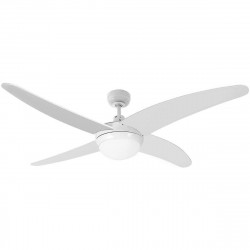 ceiling fan with light edm caspio white 60 w 132 cm