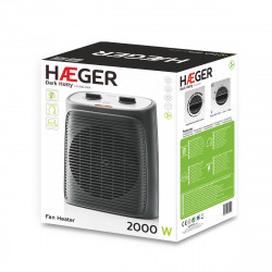 portable fan heater haeger fh-200.016a 2000 w black white