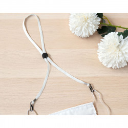 shoelace cord 65 cm white adjustable