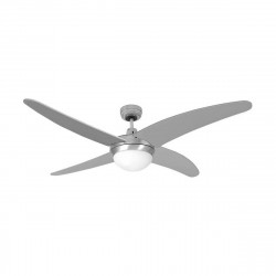 ceiling fan with light edm caspio 60 w chromed