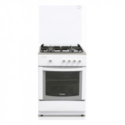 gas cooker haeger gc-sw6.003c stainless steel white 61 l