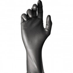 disposable gloves juba box powder-free black nitrile 50 units