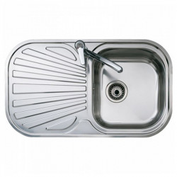sink with one basin and drainer teka 10107017