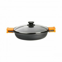 kasserolle bra a270532 32 cm schwarz schwarz orange metall aluminium geschmiedetes aluminium aluminiumguss 32 cm