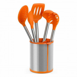 conjunto de utensílios para cozinha bra a195011 laranja 6 pcs